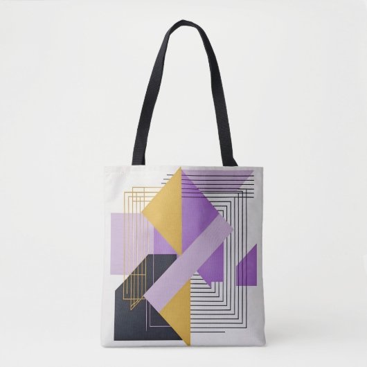 Minimalistische geometrische Elemente Tasche (Vorderseite)