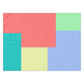 Minimalistische geometrische Farbblockfarben Tischdecke (Vorderseite (Horizontal))