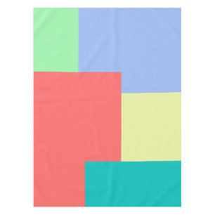 Minimalistische geometrische Farbblockfarben Tischdecke