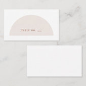 Minimalistische geometrische Form - flache Platzka Platzkarte (Vorne/Hinten)