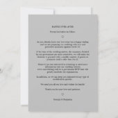 Minimalistische geometrische Formen Graues Foto Save The Date (Rückseite)