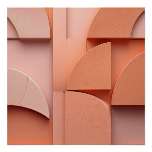 Minimalistische geometrische Formen - Moderne Abst Poster