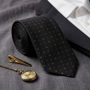 Minimalistische geometrische goldene Punkte und Li Krawatte
