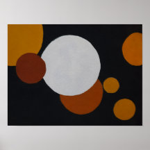 Minimalistische geometrische Kunst im Mid-Century-