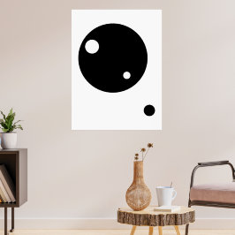 Minimalistische geometrische Kunst - Schwarze und Poster