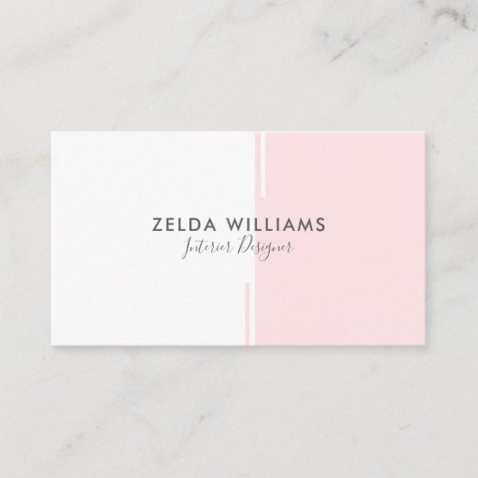 Minimalistische geometrische Linien, Linien und Fo Visitenkarte (Vorderseite)