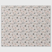 Minimalistische geometrische Muster mit modernem D Geschenkpapier (Flach)