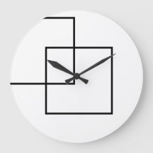 Minimalistische geometrische Quadrate rund