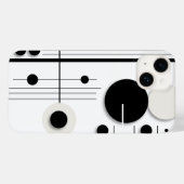 Minimalistische geometrische Rundkreissymfonie Case-Mate iPhone Hülle (Rückseite (Horizontal))