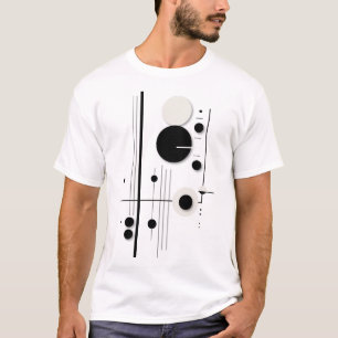 Minimalistische geometrische Rundkreissymfonie T-Shirt