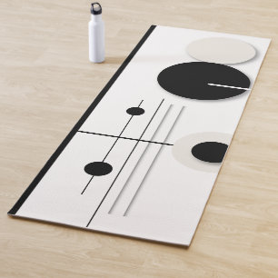 Minimalistische geometrische Rundkreissymfonie Yogamatte