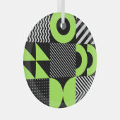 Minimalistische geometrische, skandinavische Vinta Ornament Aus Glas (Vorderseite Rechts)