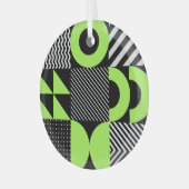 Minimalistische geometrische, skandinavische Vinta Ornament Aus Glas (Vorderseite links)