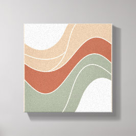 "Minimalistische geometrische Wave Wall Art - Skan Leinwanddruck