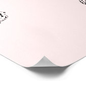 Minimalistische Gepard-Wandkunst | Modern Poster (Ecke)