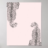 Minimalistische Gepard-Wandkunst | Modern Poster (Vorne)