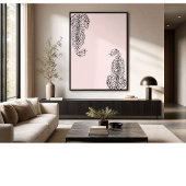 Minimalistische Gepard-Wandkunst | Modern Poster