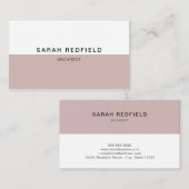 Minimalistische Geschäfts-Karte No.1 Visitenkarte (Vorne/Hinten)