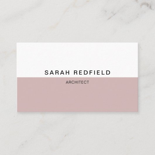 Minimalistische Geschäfts-Karte No.1 Visitenkarte (Vorderseite)