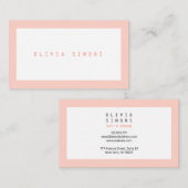 Minimalistische Geschäfts-Karten Visitenkarte (Vorne/Hinten)