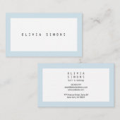 Minimalistische Geschäfts-Karten Visitenkarte (Vorne/Hinten)