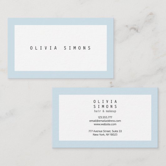 Minimalistische Geschäfts-Karten Visitenkarte (Vorne/Hinten)