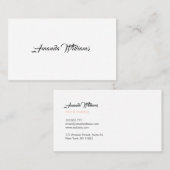 Minimalistische Geschäfts-Karten Visitenkarte (Vorne/Hinten)