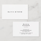 Minimalistische Geschäfts-Karten Visitenkarte (Vorne/Hinten)