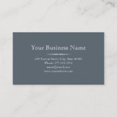 Minimalistische Geschäftskarte Visitenkarte (Rückseite)