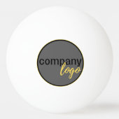 MINIMALISTISCHE GESCHÄFTSUNTERNEHMEN LOGO WHITE PR TISCHTENNISBALL (Vorderseite)
