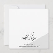 Minimalistische Geschenkgutschein-Visitenkarte (Rückseite)