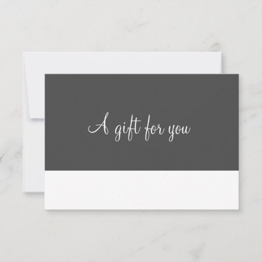 Minimalistische Geschenkkarte (Vorderseite)