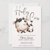 Minimalistische geschlechtsneutrale Babydusche Einladung (Vorderseite)