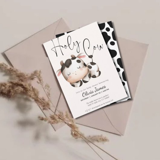 Minimalistische geschlechtsneutrale Babydusche Einladung