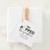 Minimalistische Gesprächspartei stellte die Frage Geschenkanhänger (Beispiel)