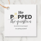 Minimalistische Gesprächspartei stellte die Frage Geschenkanhänger (Vorderseite)