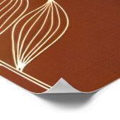 Minimalistische Gestaltung natürlicher Formulare Poster (Ecke)