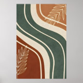 Minimalistische Gestaltung natürlicher Formulare Poster (Vorne)