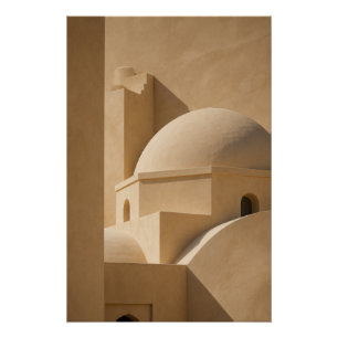 Minimalistische gewölbte Architektur-Wandkunstpost Poster