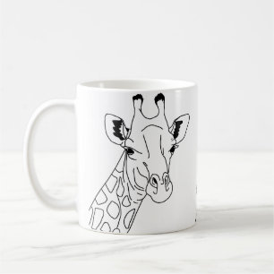 Minimalistische Giraffe Kaffeetasse