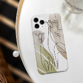 Minimalistische Giraffe Kontinuierliche Kunst Zeic Case-Mate iPhone Hülle