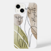 Minimalistische Giraffe Kontinuierliche Kunst Zeic Case-Mate iPhone Hülle (Rückseite)