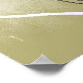 Minimalistische Giraffe Kontinuierliche Kunst Zeic Poster (Ecke)