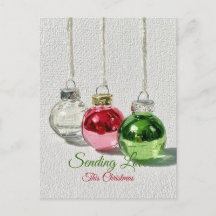 Minimalistische Glas-Weihnachtsdekorationen