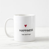Minimalistische Glück-Tasse Kaffeetasse (Links)
