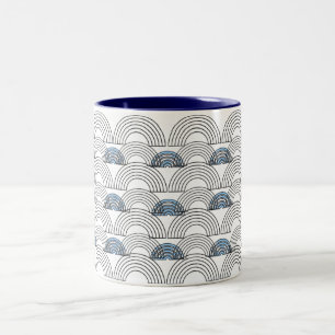 Minimalistische Glückstasse Anpassbare Kaffee- & Zweifarbige Tasse