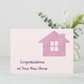 Minimalistische Glückwunsch auf Ihrer neuen Zuhaus Einladung (Stehend Vorderseite)