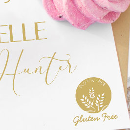 Minimalistische glutenfreie Hochzeitsgäste - Auswa Gummistempel