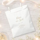 Minimalistische Gold Baby Dusche Babys sind süß Geschenktütchen (Ausgeschnitten)