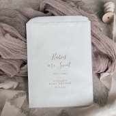 Minimalistische Gold Baby Dusche Babys sind süß Geschenktütchen